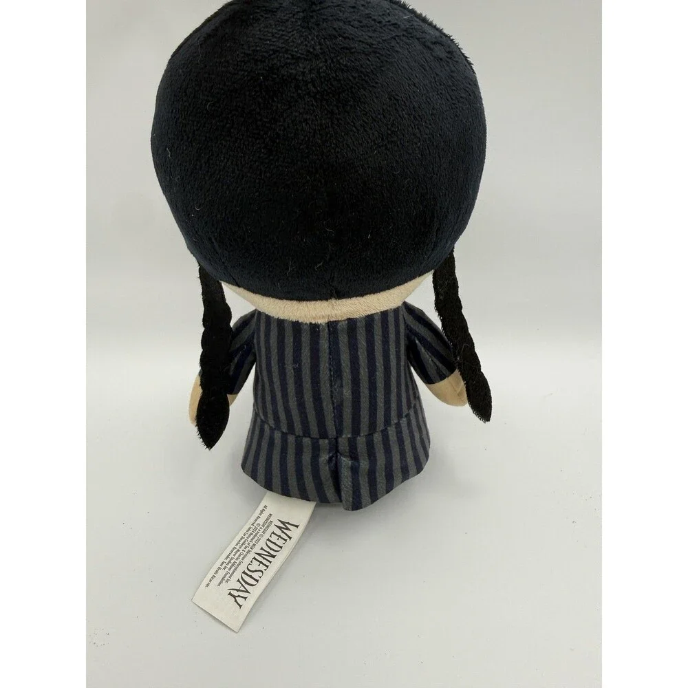Wednesday Addams Plush Stuffed Doll Toy Small Black Nevermore Uniform Cute